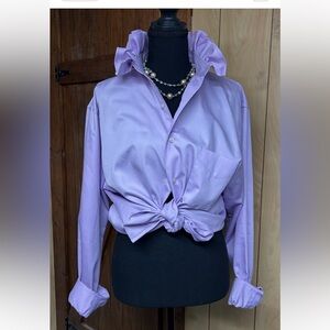 Van Heusen Lilac Button-Up Blouse